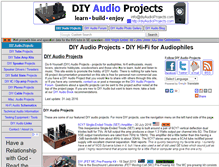 Tablet Screenshot of diyaudioprojects.com